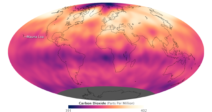 Global Patterns of Carbon Dioxide